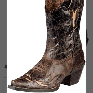 ARIAT DHALIA OVERLAY WOMEN'S WESTERN BOOT SIZE 7.5